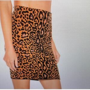 NWT House of Harlow Revolve Leopard Cheetah Animal Print Mini Skirt Size S